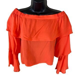 Chloe & Katie Ruffle Off The Shoulder Top